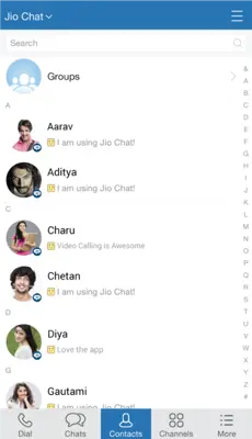 Jio Chat android App screenshot 2